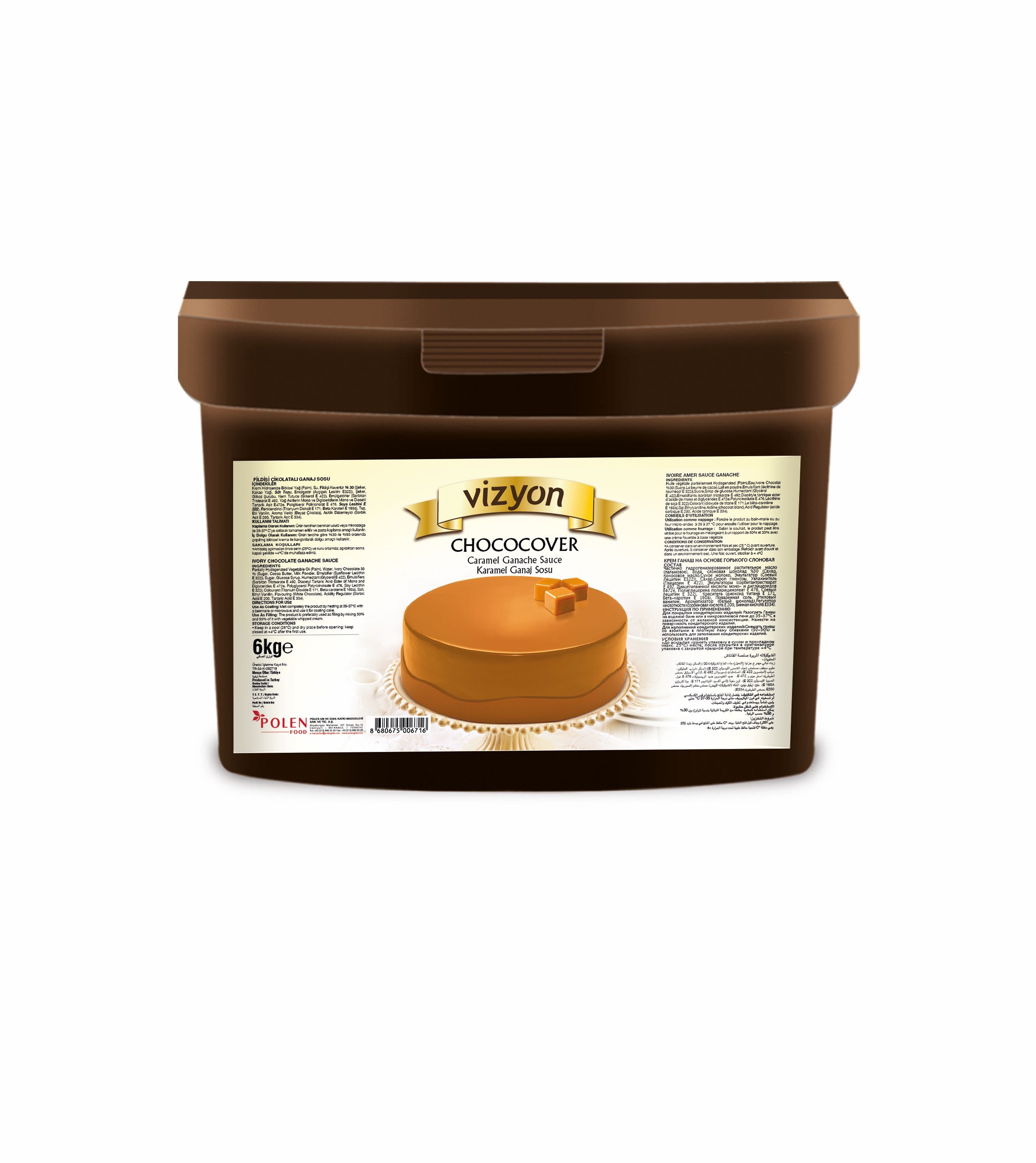 Vizyon Chococover sa Okusom Karamela 6 kg
