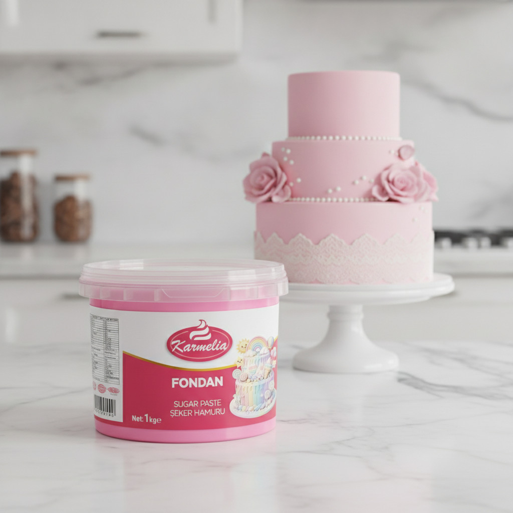 Karmelia Fondan 1 kg Roze