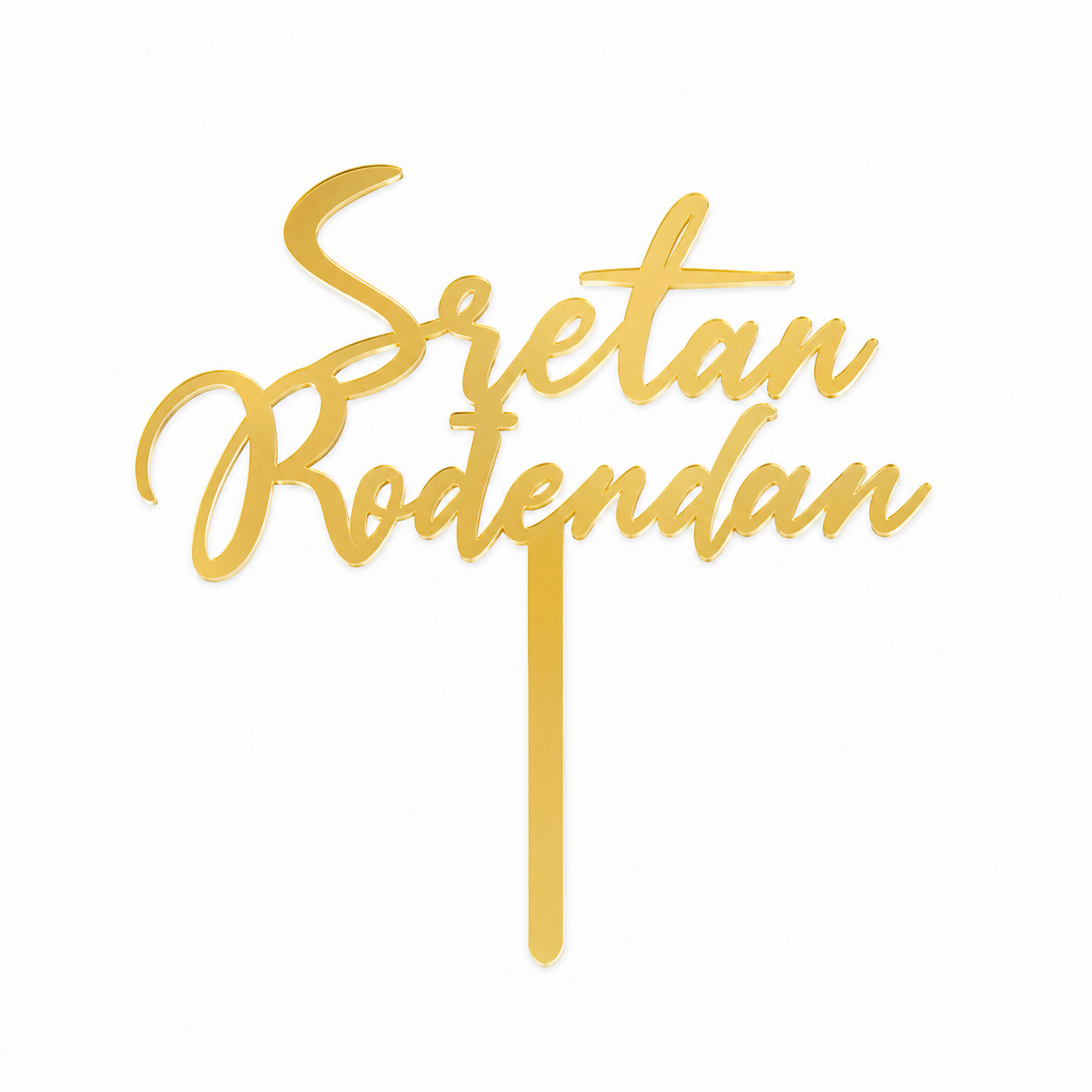 Topper Sretan rođendan zlatni