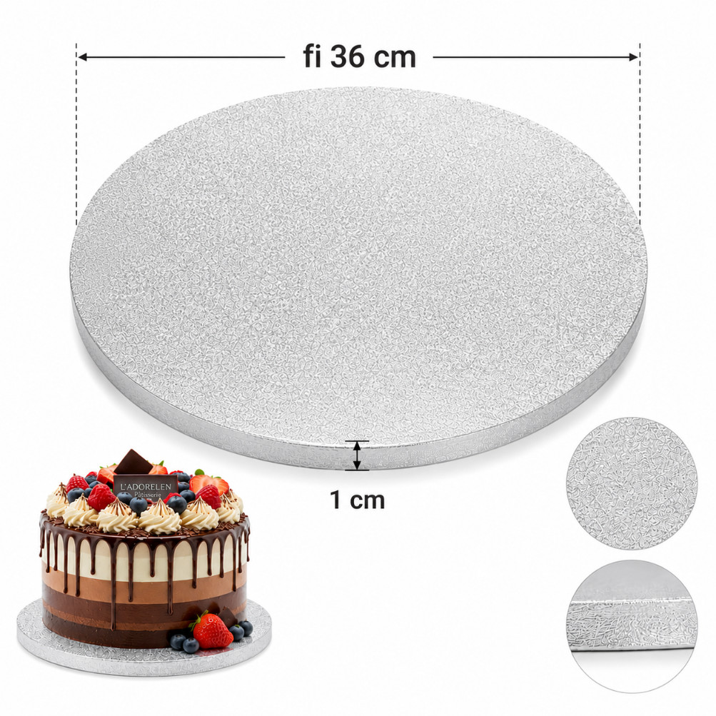 Lux podmetač srebreni fi 36cm