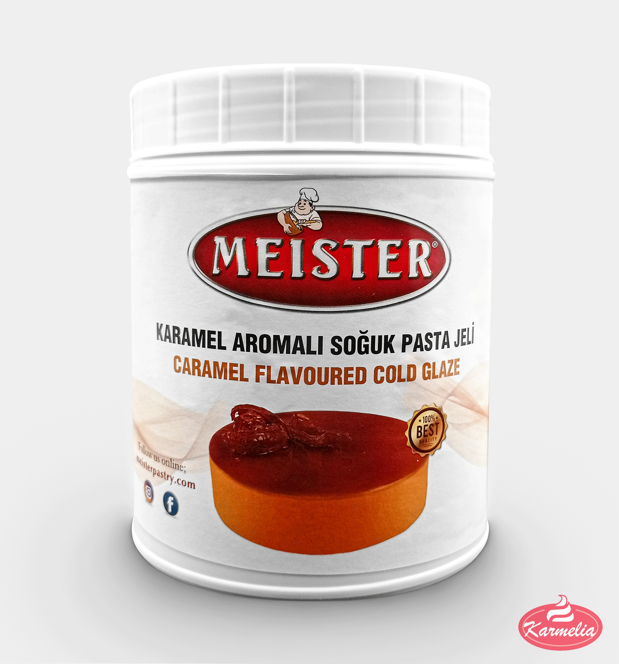 Meister Mirror Hladna Glazura 1kg - Karamel