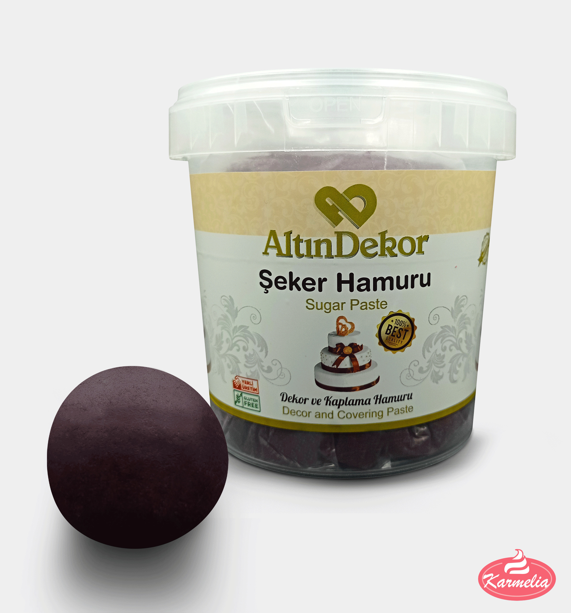 AltinDekor Fondan 1kg - Bordo