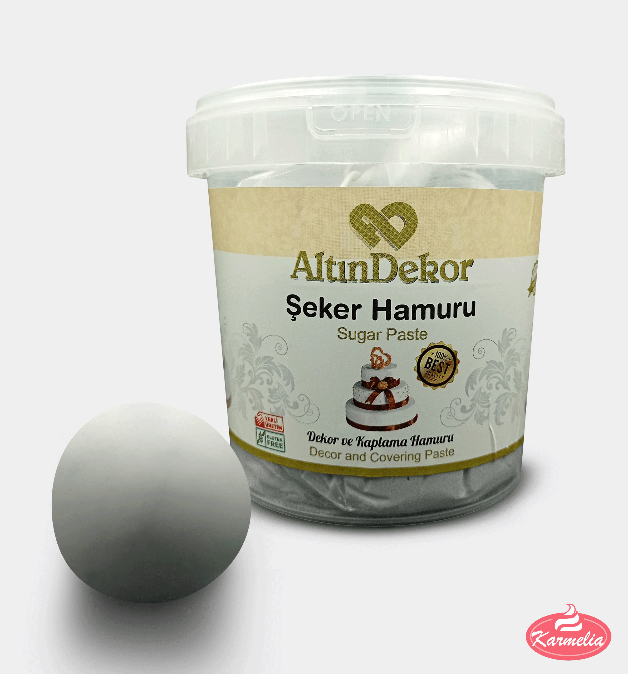 AltinDekor Fondan 1kg - Sivi