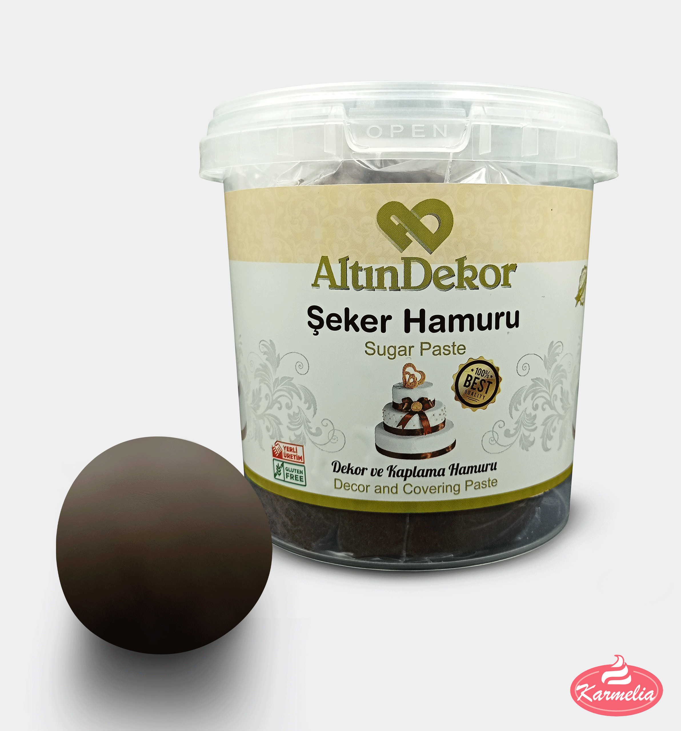 AltinDekor Fondan 1kg - Smeđi