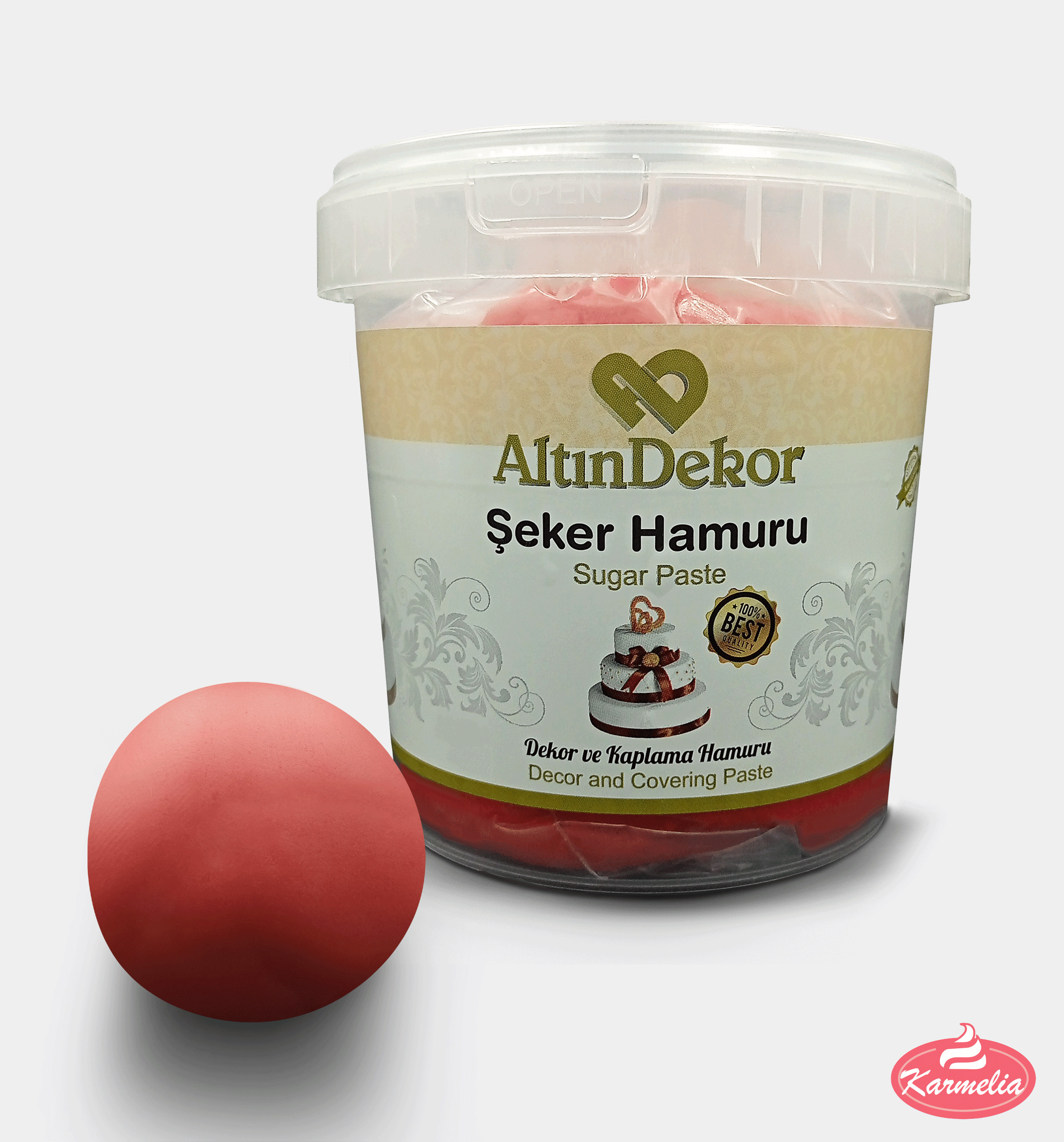 AltinDekor Fondan 1kg - Crveni