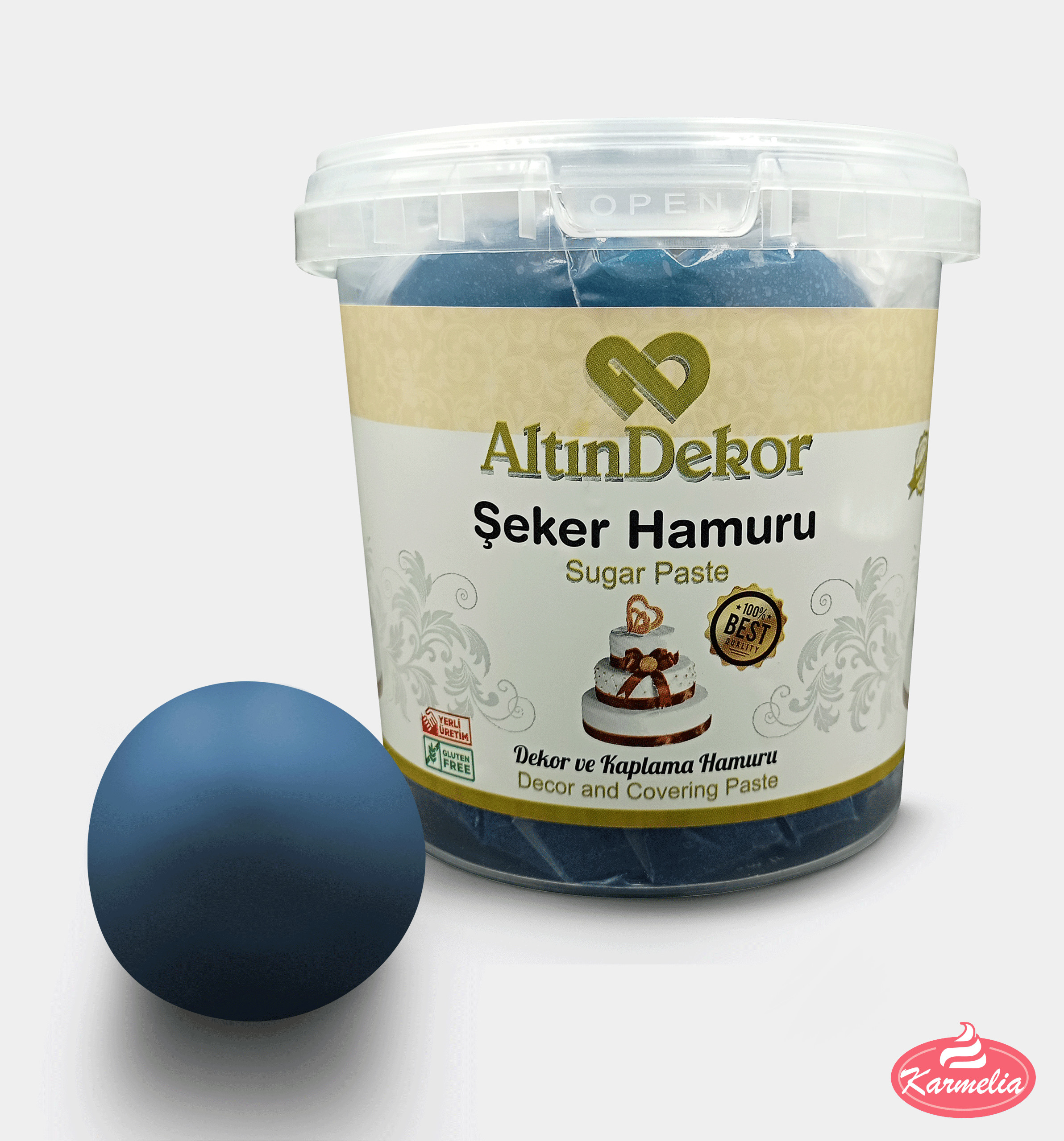 AltinDekor Fondan 1kg - Tamno Plavi