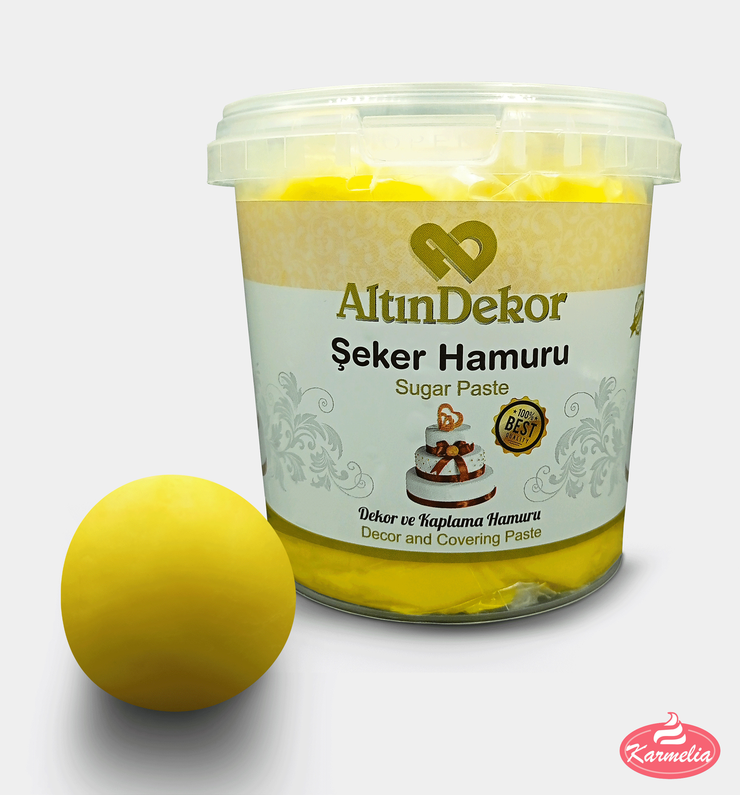 AltinDekor Fondan 1kg - Žuti