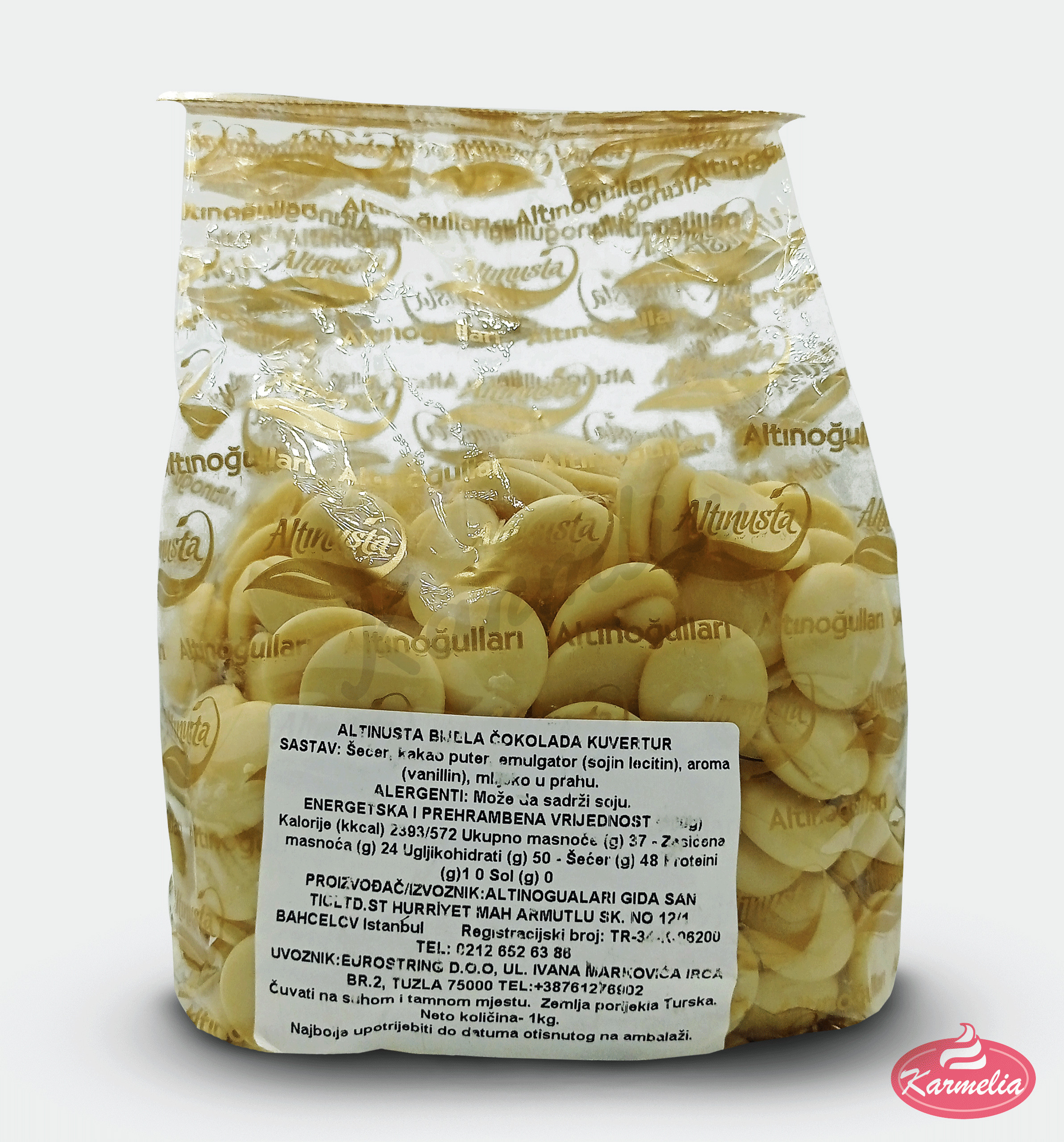 Altinusta Čokolada u Dugmićima 1. Klasa 1kg - Bijela