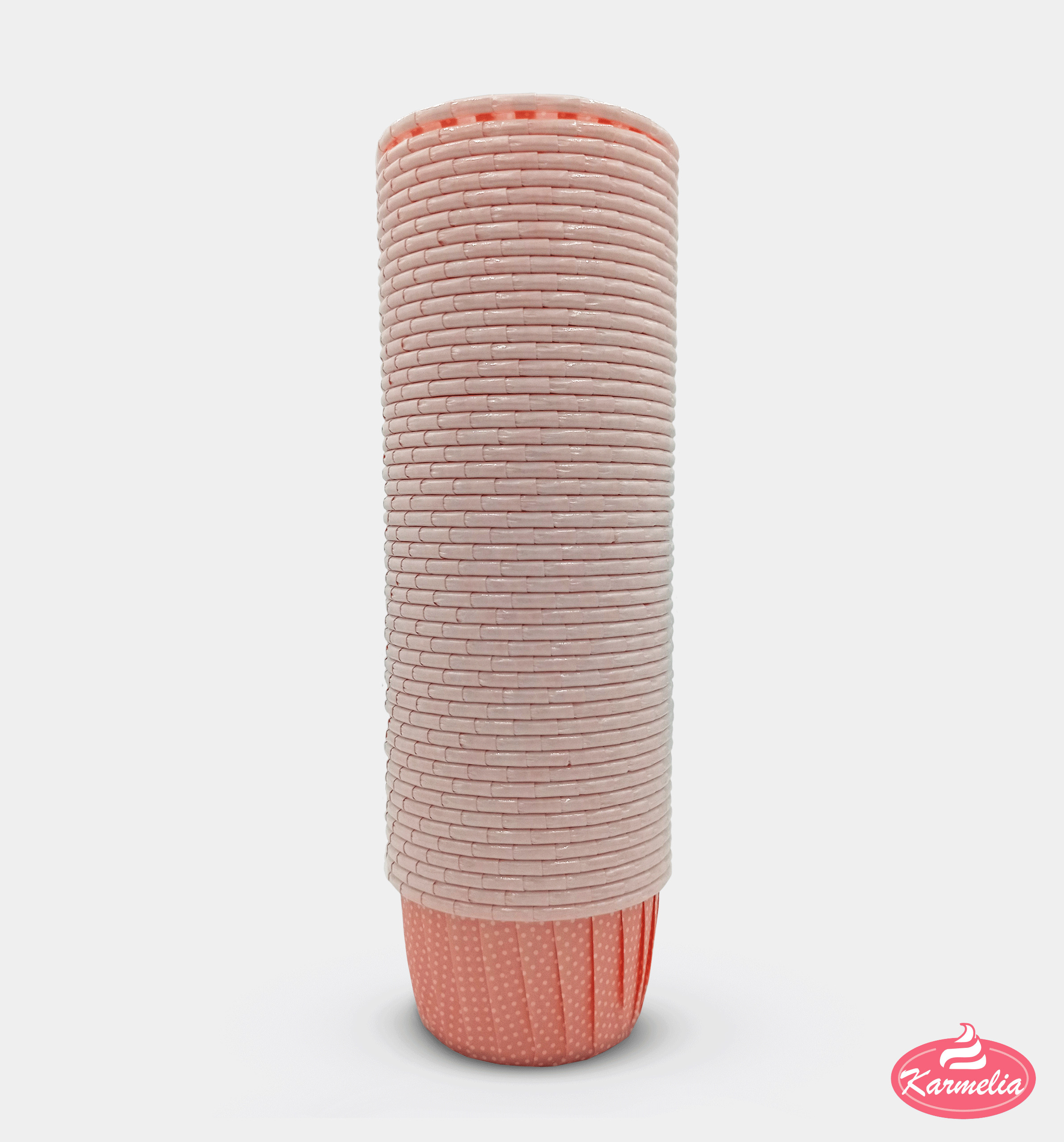 Korpice Za Muffine 50kom 5cm - Roze Sa Sitnim Tufnama