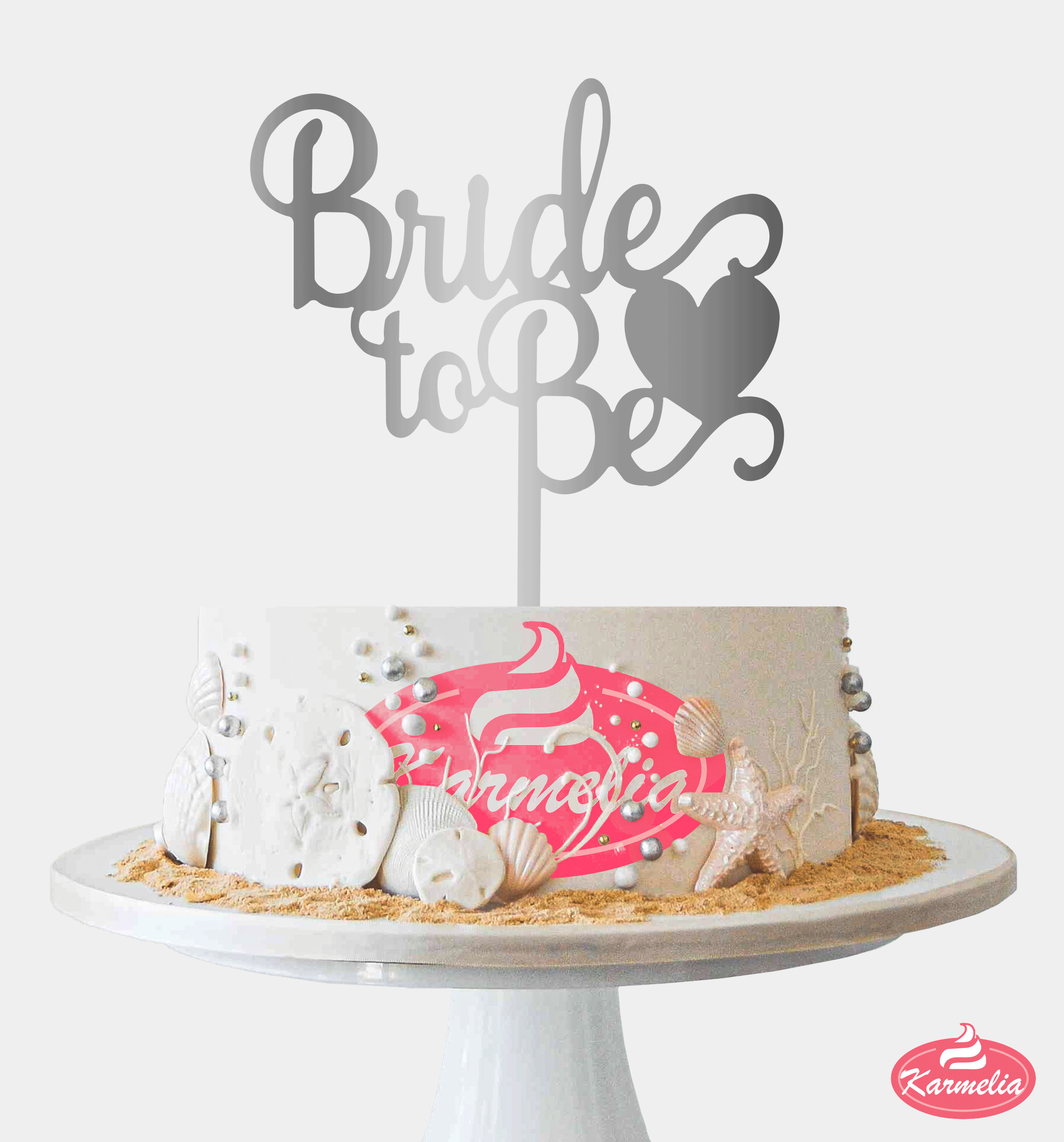 Topper "Bride to Be" - Srebreni
