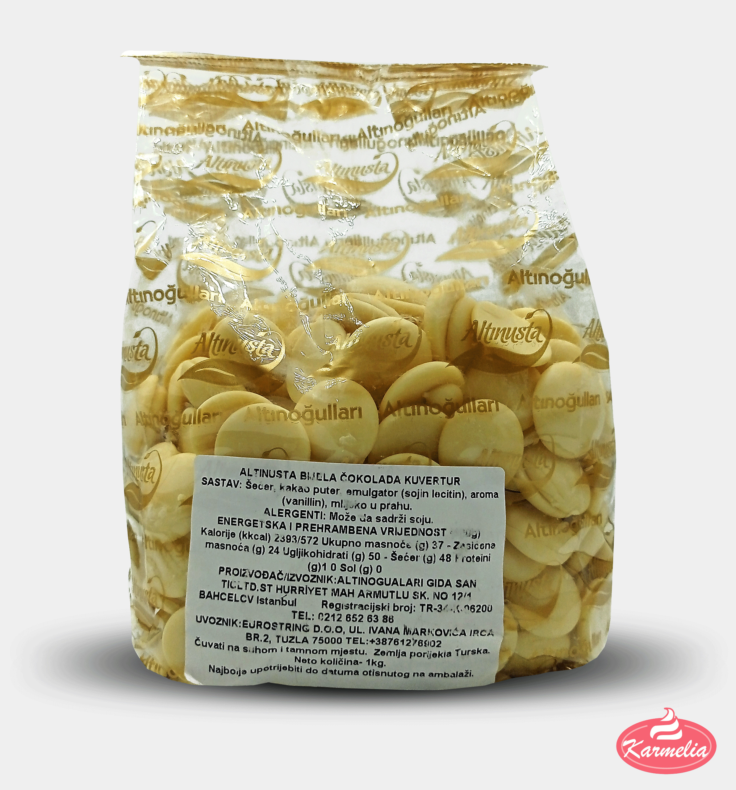 ALTINUSTA Čokolada u Dugmićima 2. Klasa 1kg - Bijela