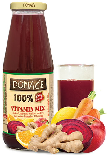 PRIRODNI SOK 100% OD VITAMIN MIX 0,72lit. DOMAĆE 