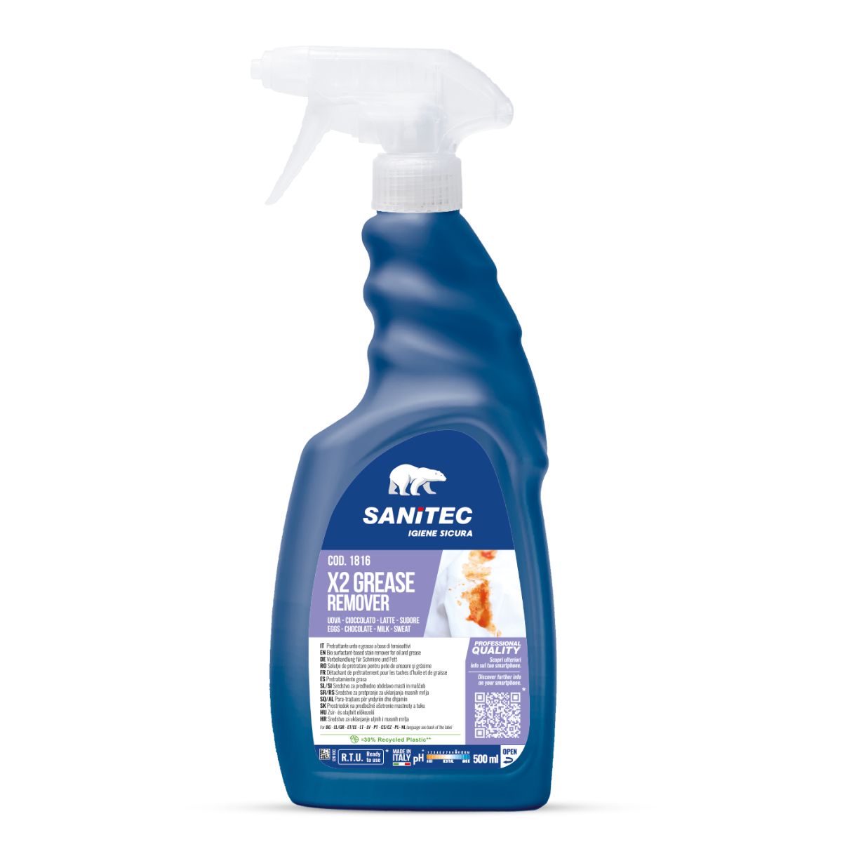 TESSUTI X2 - SANITEC - Grease remover 500ml