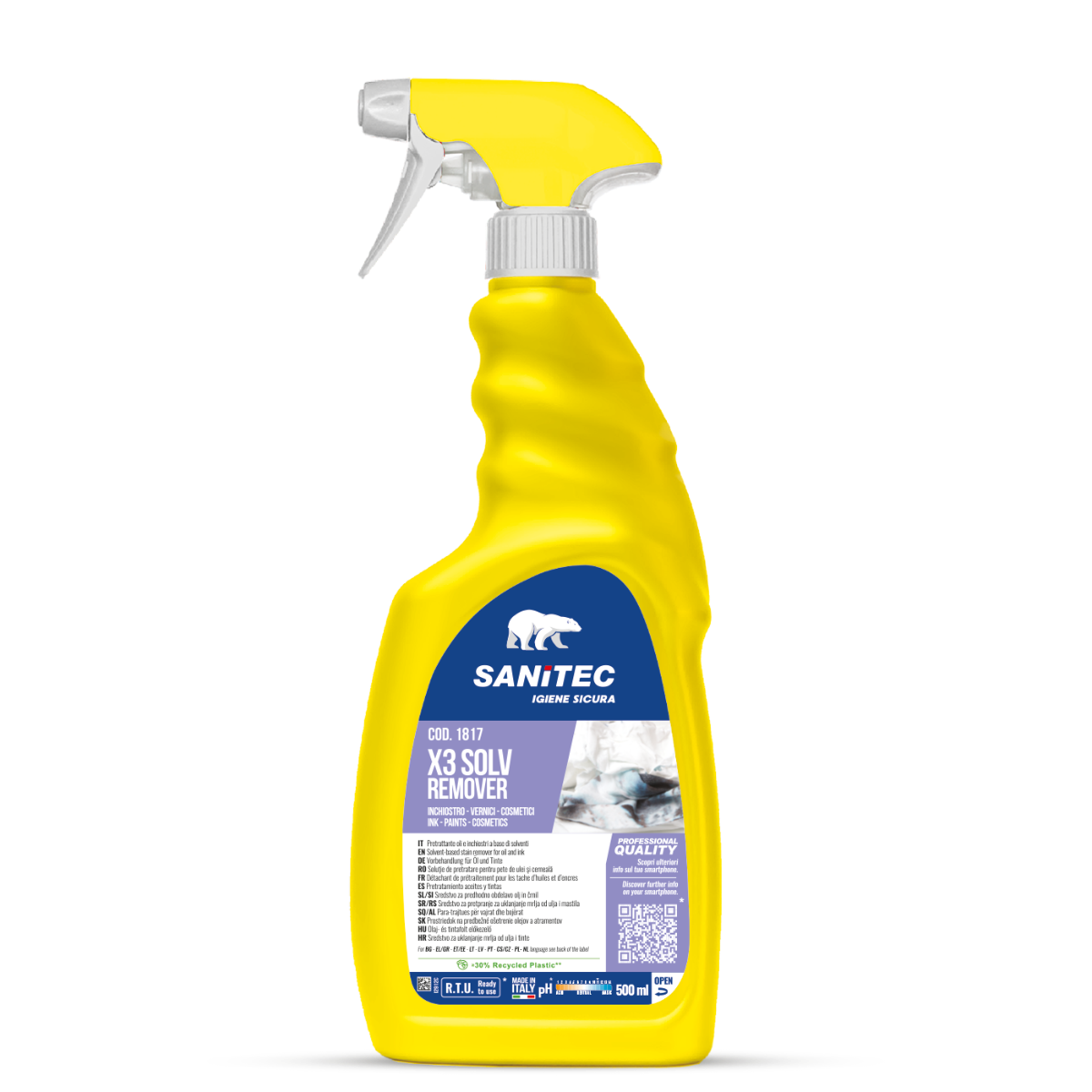 TESSUTI X3 - SANITEC - Solvent remover 500ml