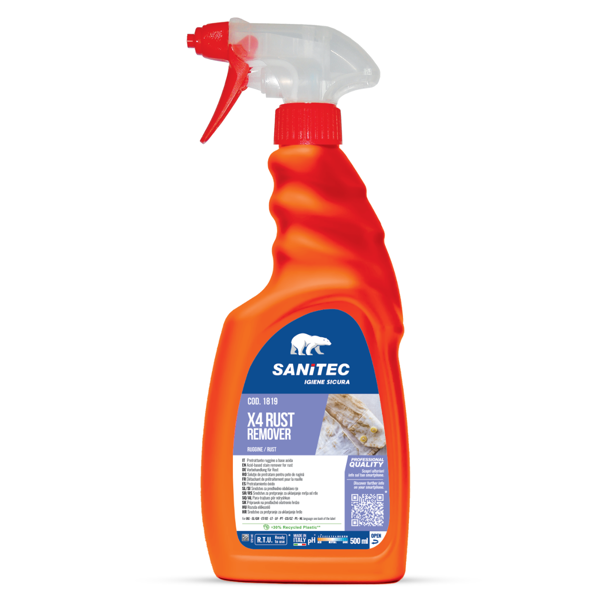 TESSUTI X4 - SANITEC - Rust remover 500ml